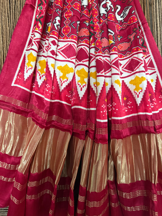 MAROON PATOLA PRINT MODAL SILK DUPATTA