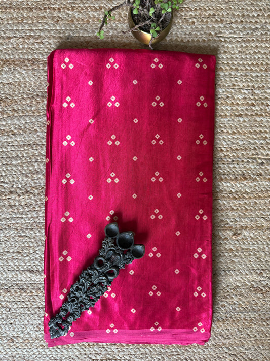 PINK THREE MASHRU SILK FABRIC MSF- 21