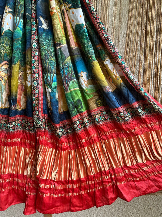 MULTICOLOR PATOLA PRINT MODAL SILK DUPATTA