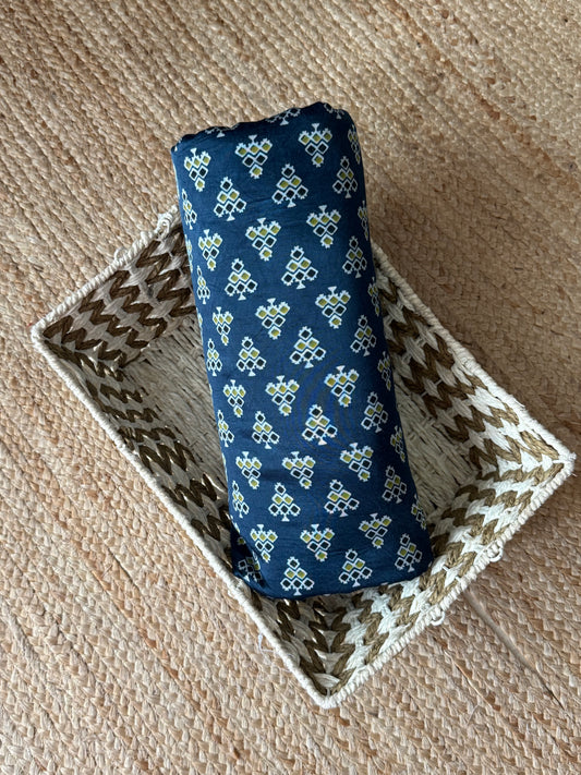 Sky Blue mashru silk fabric msf- 12