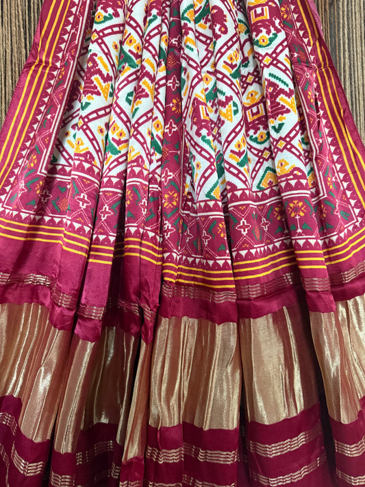 MAROON PATOLA PRINT MODAL SILK DUPATTA