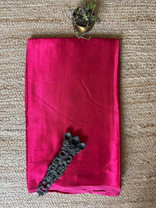 Pink solid mashru silk fabric msf- 3