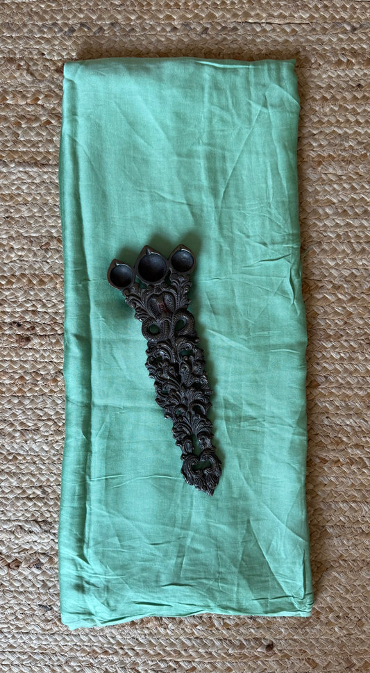 SEAFOAM GREEN SOLID MODAL SILK FABRIC