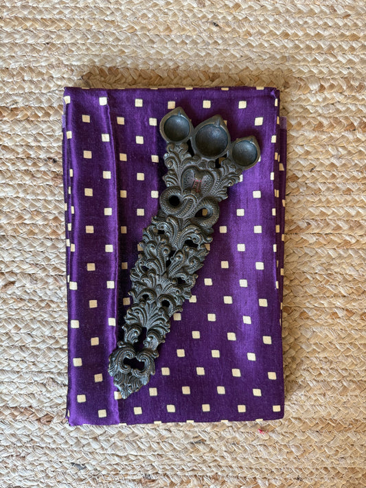 PURPLE MASHRU SILK UN STITCHED BLOUSE PIECE