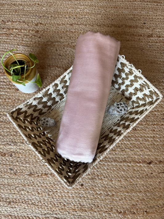 DUSTY LIGHT PINK MASHRU SILK FABRIC MSF- 14