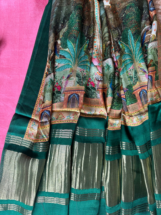 PINK MASHRU SILK KURTA WITH PATOLA PRINT MODAL SILK DUPATTAS