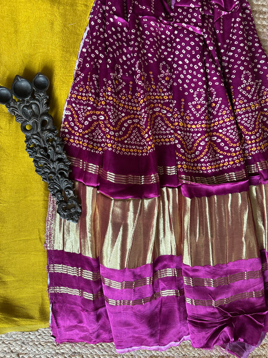 LIME YELLOW SOLID MASHRU SILK KURTA WITH PATOLA HANDCRAFTED MODAL SILK DUPATTA PS-50