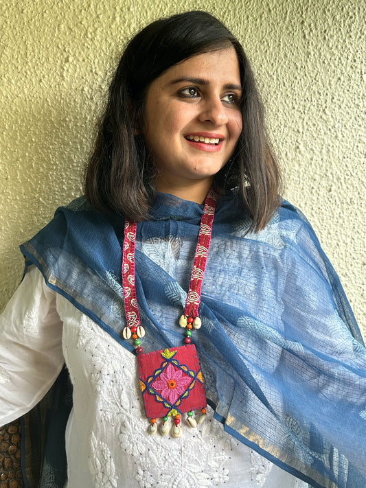 INDIGO KOTA DABU HANDCRAFTED DUPATTA