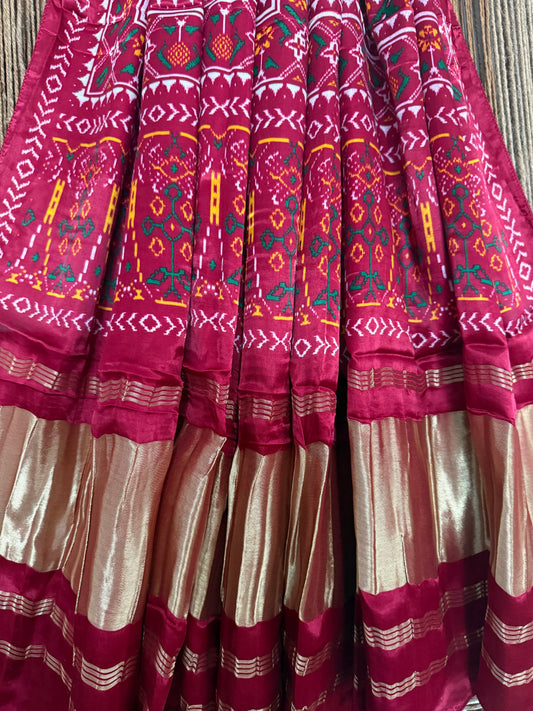 DARK MAROON PATOLA PRINT MODAL SILK DUPATTA