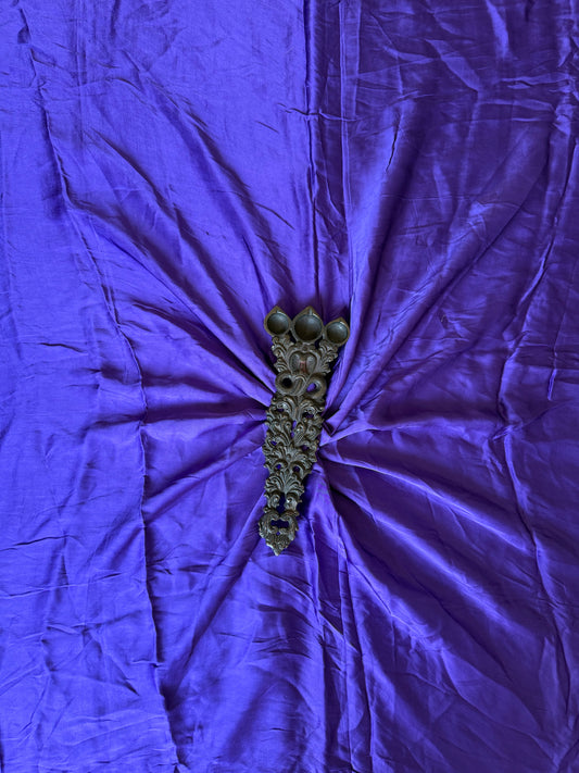 ELECTRIC  PURPLE SOLID  MODAL SILK FABRIC