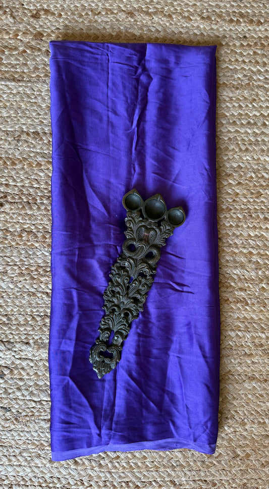 ELECTRIC  PURPLE SOLID  MODAL SILK FABRIC