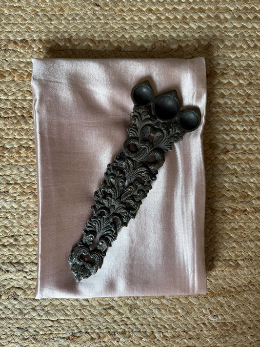 ROSY LIGHT PINK SOLID MASHRU SILK UN STITCHED BLOUSE PIECE