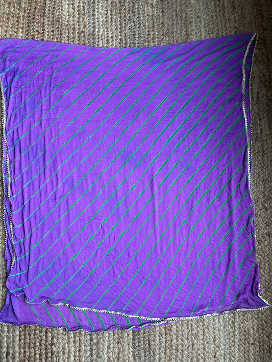 LAVENDER PURPLE   CHIFFON LEHERIYA DUPATTA