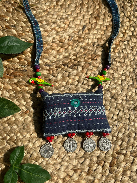 BEAUTIFUL HANDCRAFTED HANEMBROIDERY CLOTH JEWELLERY